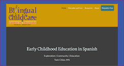 Desktop Screenshot of bilingualchildcare.com