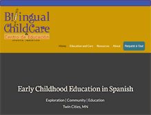 Tablet Screenshot of bilingualchildcare.com